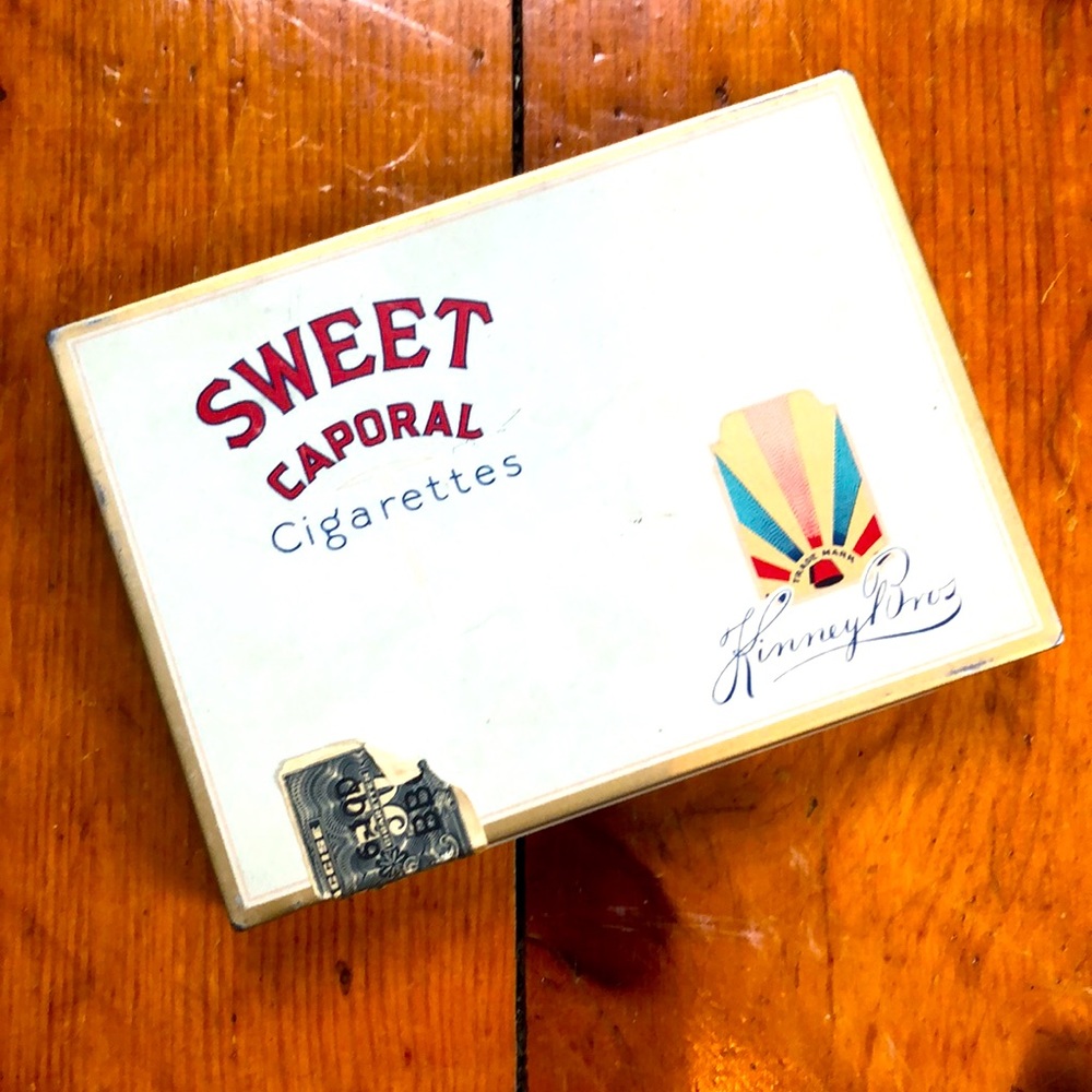 Vintage Sweet Caporal Cigarettes Tin